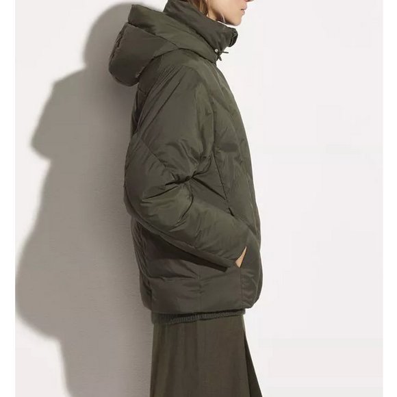 NWT Vince Hooded Puffer Down Coat - Picture 1 of 14